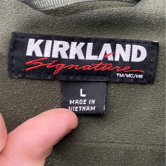 Kirkland Mens Softshell Jacket L Green Polyester With Pockets & Drawstring Hem - Picture 3 of 5
